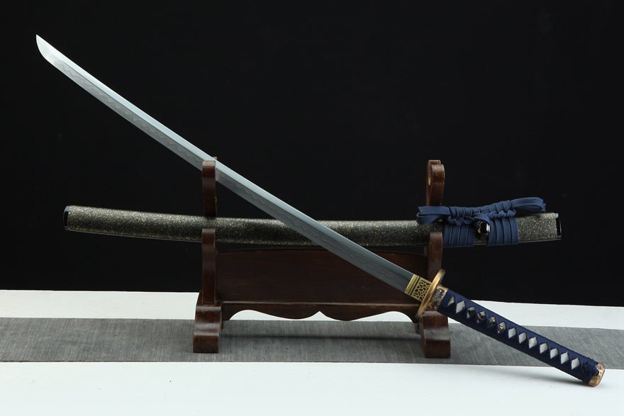 Katana Double Dragons T10 Clay Tempered Black Saya 雙龍 | KatanaSwordArt Katana For Sale
