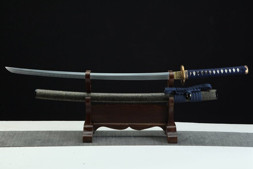 Katana Double Dragons T10 Clay Tempered Black Saya 雙龍 | KatanaSwordArt Katana For Sale