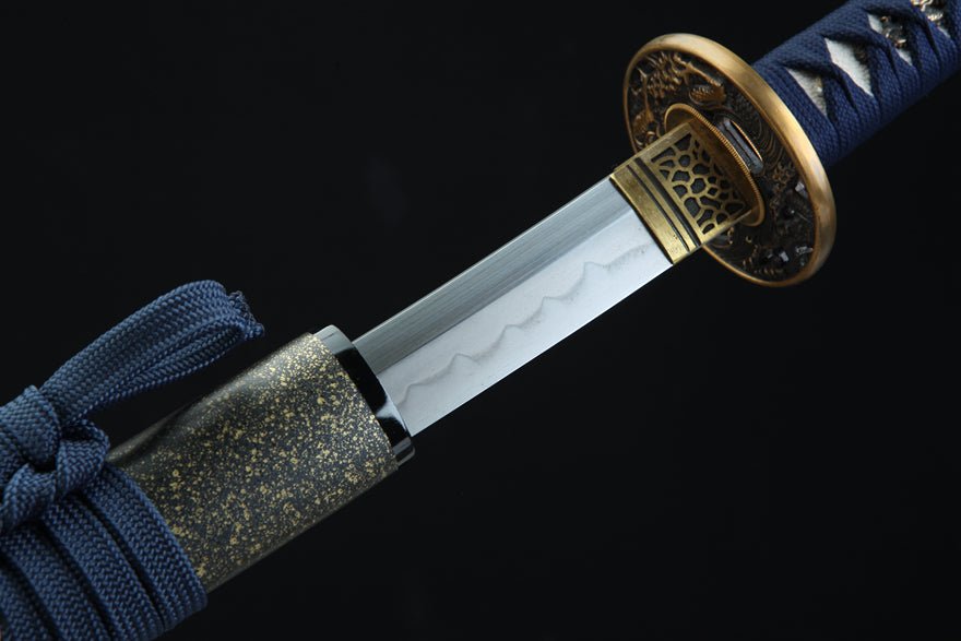 Katana Double Dragons T10 Clay Tempered Black Saya 雙龍 | KatanaSwordArt Katana For Sale