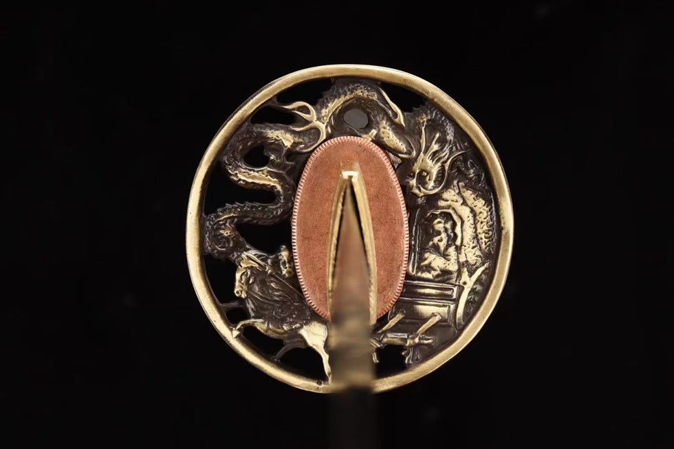 Katana Dragon Horse Damascus Folded Dragon Sculpture Saya 龍馬 | KatanaSwordArt Katana For Sale 2025