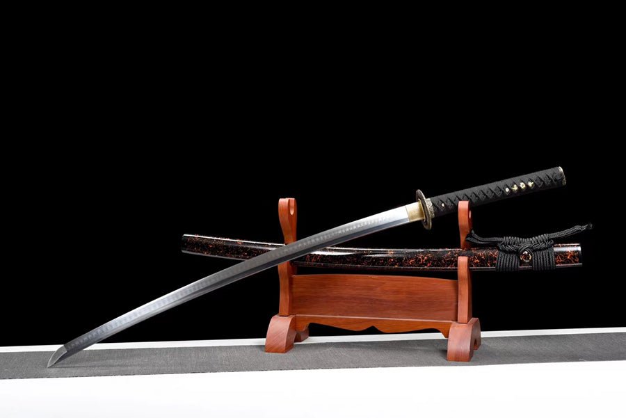 Katana Dragon Totem T10 Clay Tempered Red Saya 龍圖騰 | KatanaSwordArt Katana For Sale