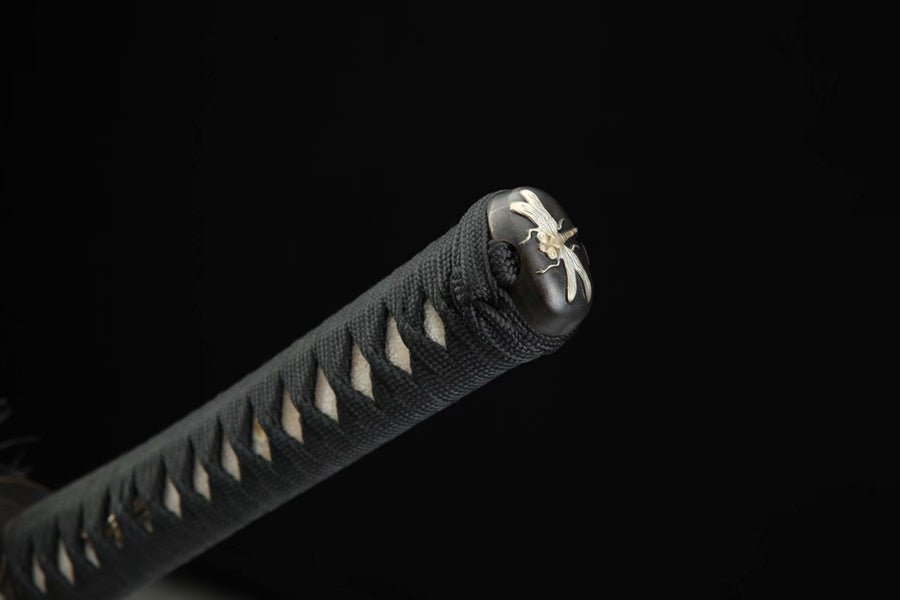 Katana Dragonfly Damascus Folded Clay Tempered 蜻蜓 | KatanaSwordArt Katana For Sale 2025