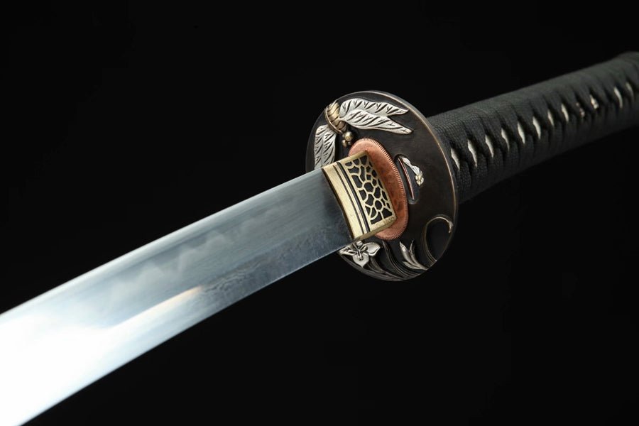 Katana Dragonfly Damascus Folded Clay Tempered 蜻蜓 | KatanaSwordArt Katana For Sale 2025