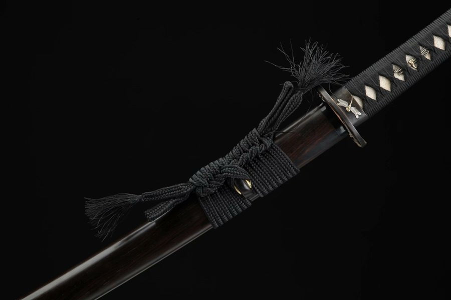 Katana Dragonfly Damascus Folded Clay Tempered 蜻蜓 | KatanaSwordArt Katana For Sale 2025