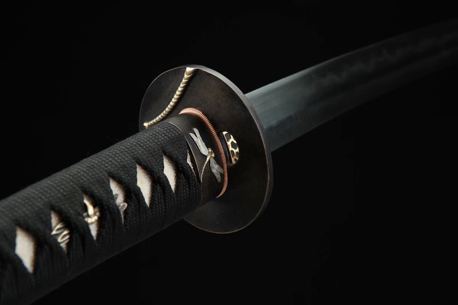 Katana Dragonfly Damascus Folded Clay Tempered 蜻蜓 | KatanaSwordArt Katana For Sale 2025