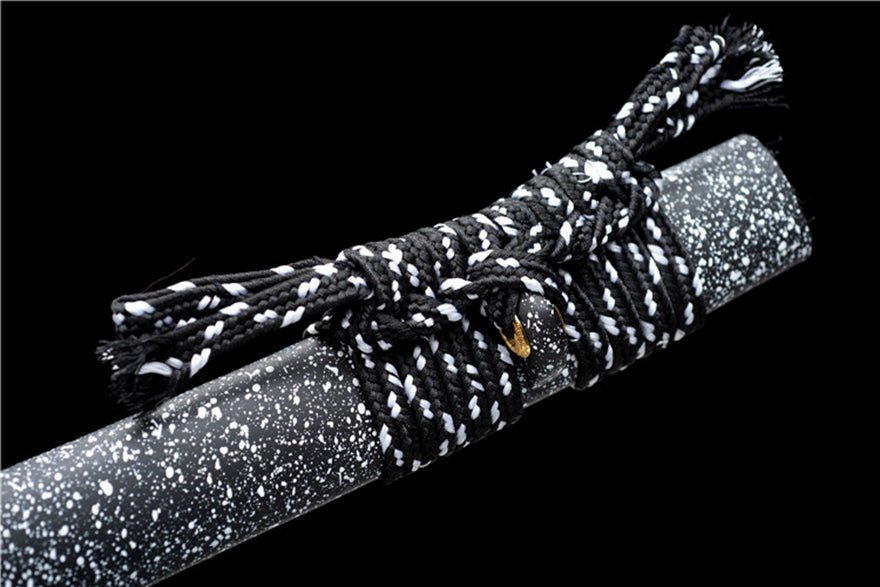 Katana Eagle Eye Damascus Folded Steel Black Blade 鷹眼 | KatanaSwordArt Katana For Sale