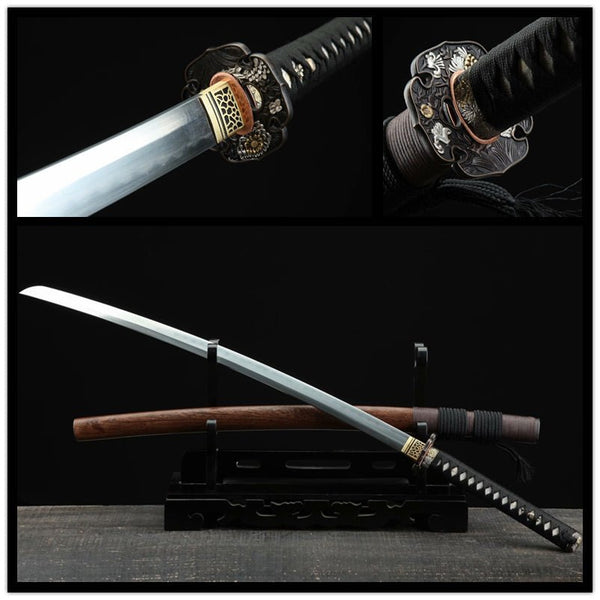 REAL Katana Golden Aster Damascus Steel Clay Tempered Wenge 金菊