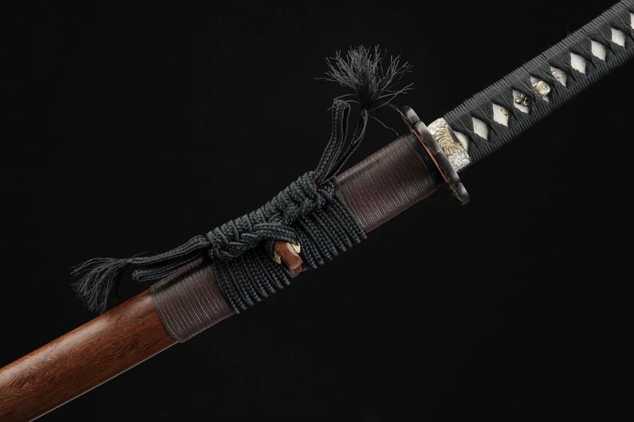 Katana Golden Aster Damascus Folded Wenge 金菊 | KatanaSwordArt Katana For Sale 2025