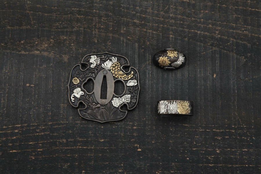 Katana Golden Aster Damascus Folded Wenge 金菊 | KatanaSwordArt Katana For Sale 2025