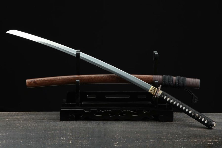 Katana Golden Aster Damascus Folded Wenge 金菊 | KatanaSwordArt Katana For Sale 2025