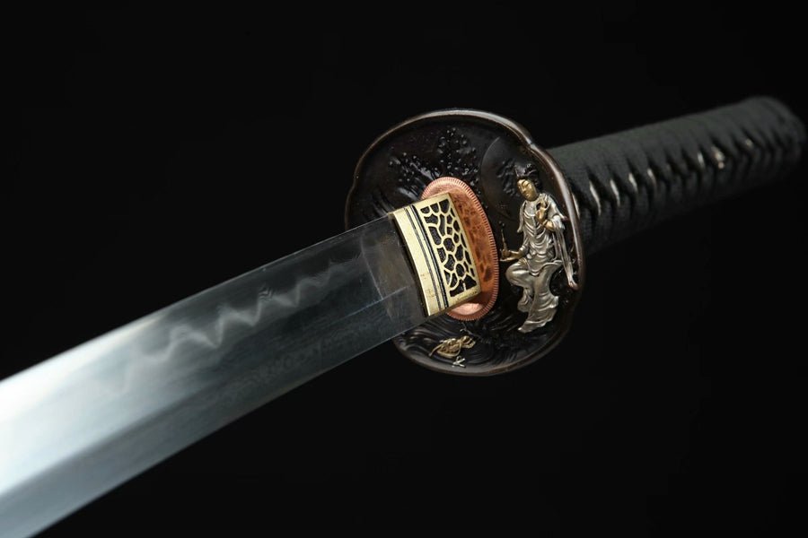 Katana Golden Bodhisattva Damascus Steel Clay Tempered 觀自在 | KatanaSwordArt Katana For Sale 2025