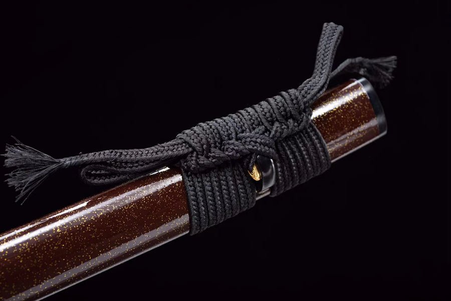 Katana Golden Jinzhu Damascus Folded Red 金竹 | KatanaSwordArt Katana For Sale 2025