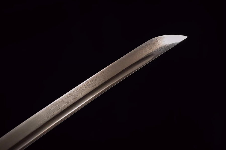 Katana Golden Jinzhu Damascus Folded Red 金竹 | KatanaSwordArt Katana For Sale 2025