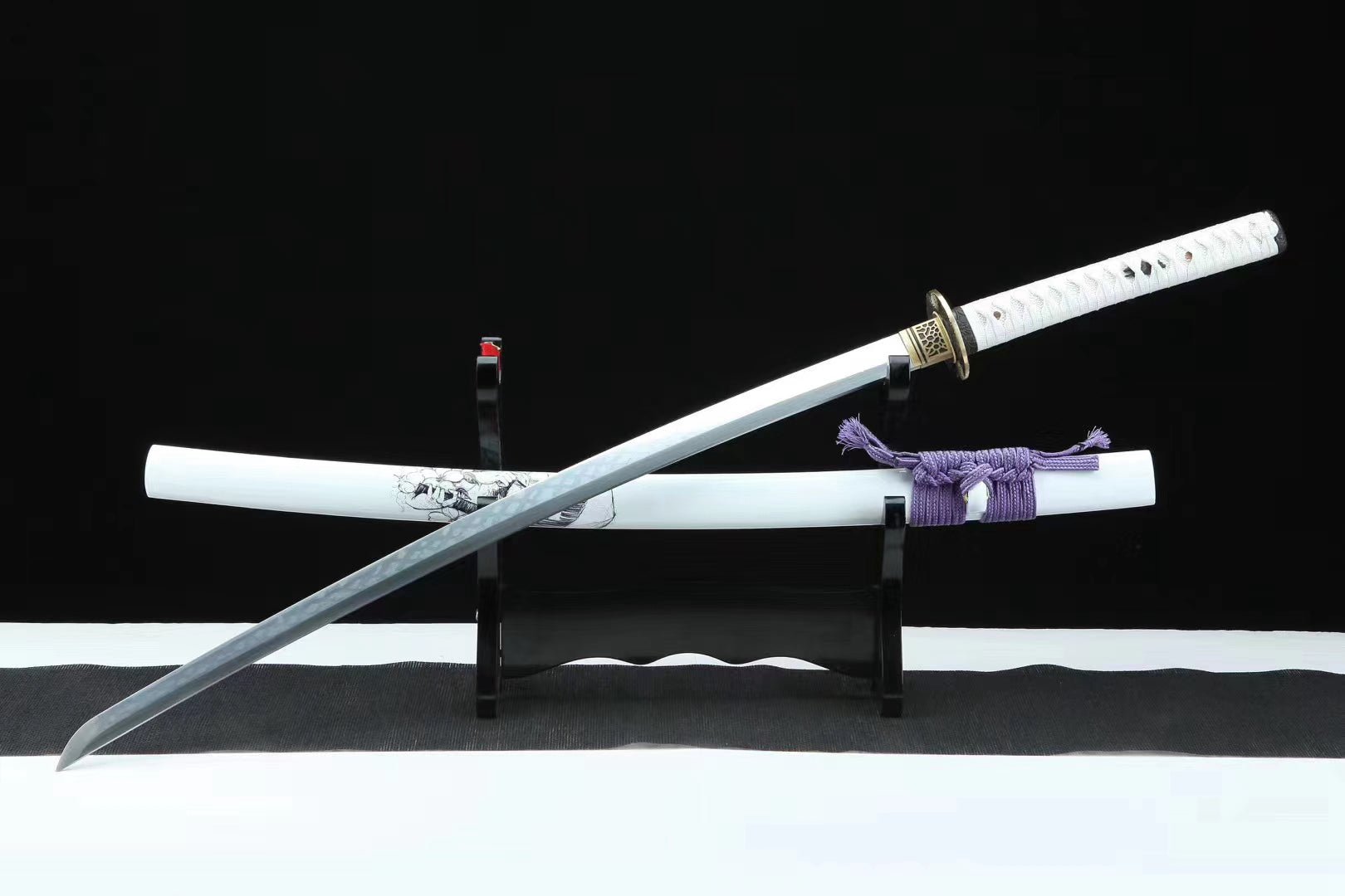 Katana Guimei T10 Clay Tempered White Saya 鬼魅 | KatanaSwordArt Katana For Sale 2025