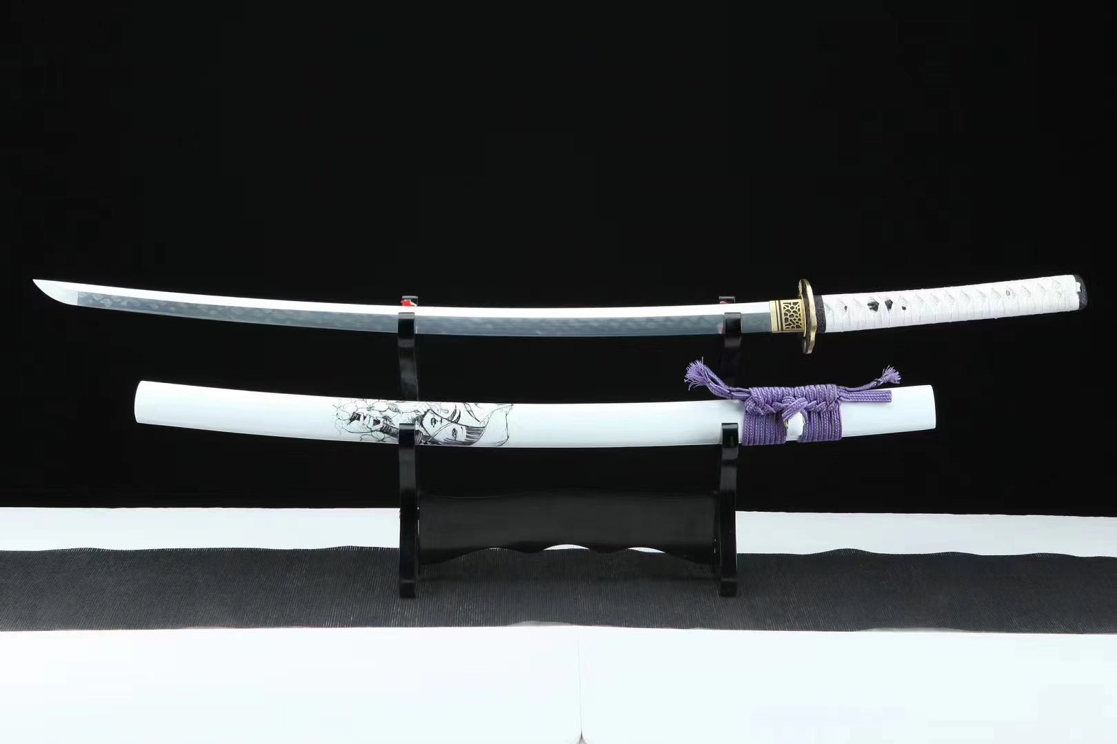 Katana Guimei T10 Clay Tempered White Saya 鬼魅 | KatanaSwordArt Katana For Sale 2025