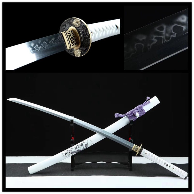 Katana Guimei T10 Clay Tempered White Saya 鬼魅 | KatanaSwordArt Katana For Sale 2025