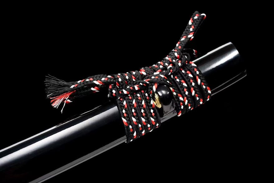 Katana Gushen Damascus Folded Steel Black Saya 古神 | KatanaSwordArt Katana For Sale 2025