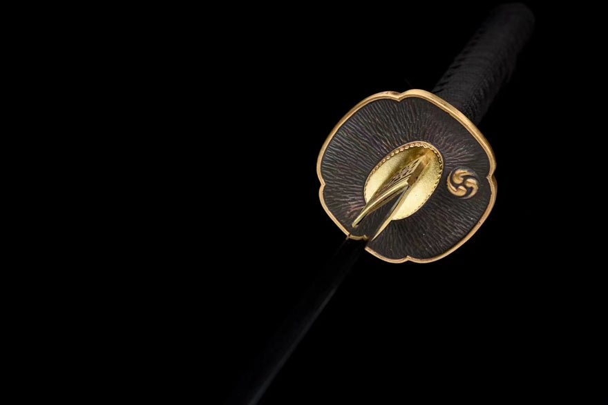 Katana Gushen Damascus Folded Steel Black Saya 古神 | KatanaSwordArt Katana For Sale 2025
