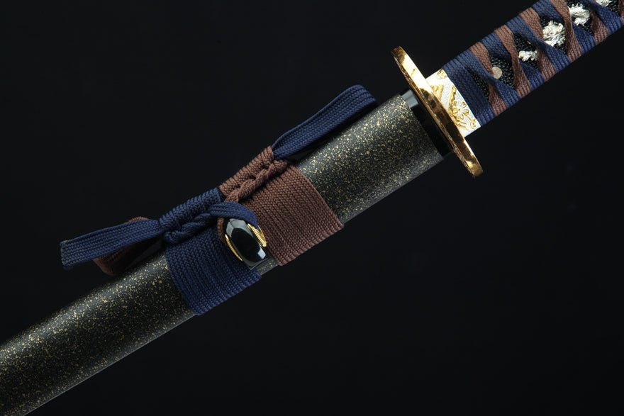 Katana Hane T10 High Carbon Steel Black Saya 千羽 | KatanaSwordArt Katana For Sale