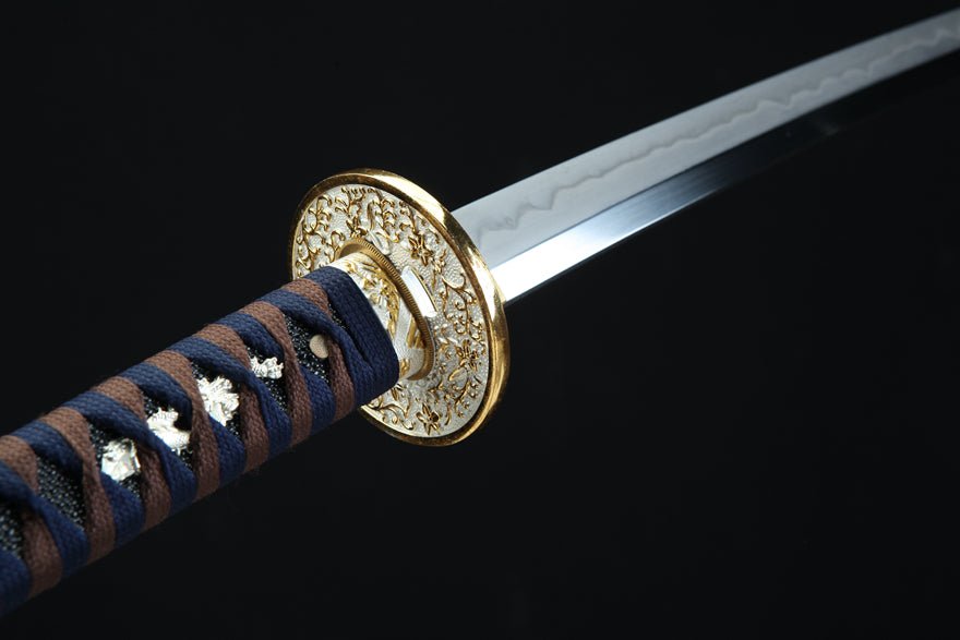 Katana Hane T10 High Carbon Steel Black Saya 千羽 | KatanaSwordArt Katana For Sale