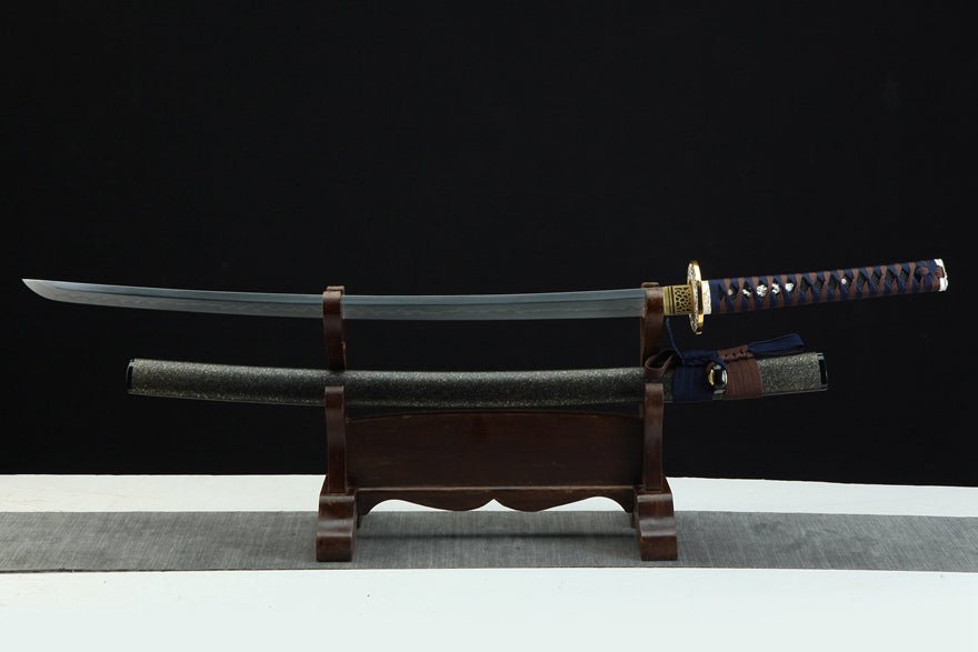 Katana Hane T10 High Carbon Steel Black Saya 千羽 | KatanaSwordArt Katana For Sale