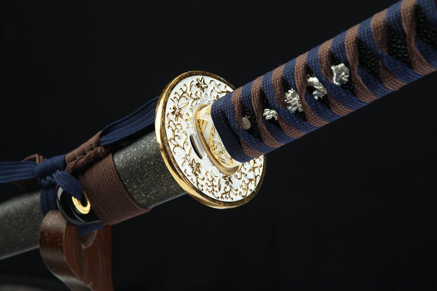 Katana Hane T10 High Carbon Steel Black Saya 千羽 | KatanaSwordArt Katana For Sale