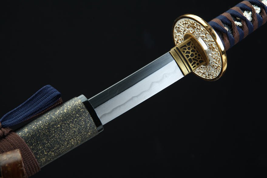 Katana Hane T10 High Carbon Steel Black Saya 千羽 | KatanaSwordArt Katana For Sale