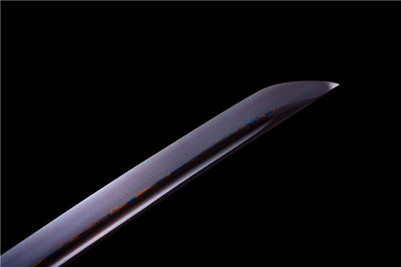 Katana HanXiang Damascus Folded Steel Blue Blade 寒香 For Sale | KatanaSwordArt Japanese Katana