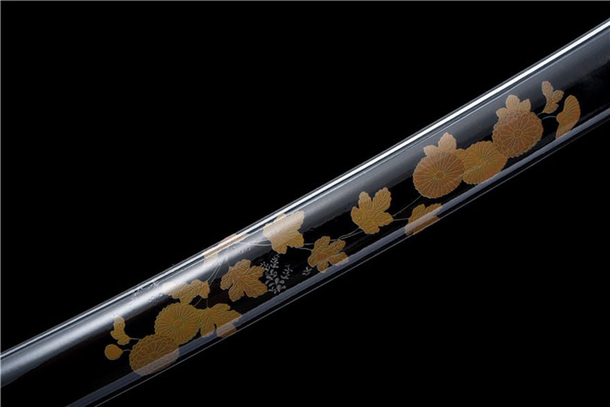 Katana HanXiang Damascus Folded Steel Blue Blade 寒香 | KatanaSwordArt Katana For Sale