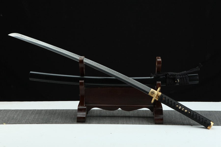 Katana Heilong T10 Clay Tempered Black Saya 黑龍 | KatanaSwordArt Katana For Sale 2025