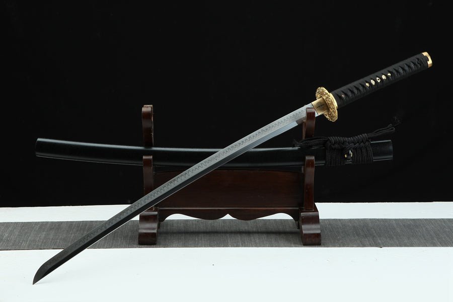 Katana Heilong T10 Clay Tempered Black Saya 黑龍 | KatanaSwordArt Katana For Sale 2025