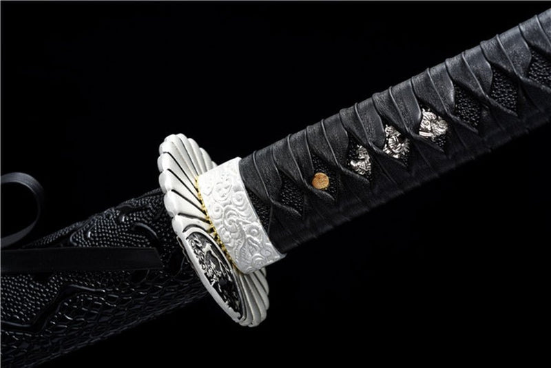 Katana HeiSha Medium Carbon Steel Black Blade 黑煞 For Sale | KatanaSwordArt Japanese Katana