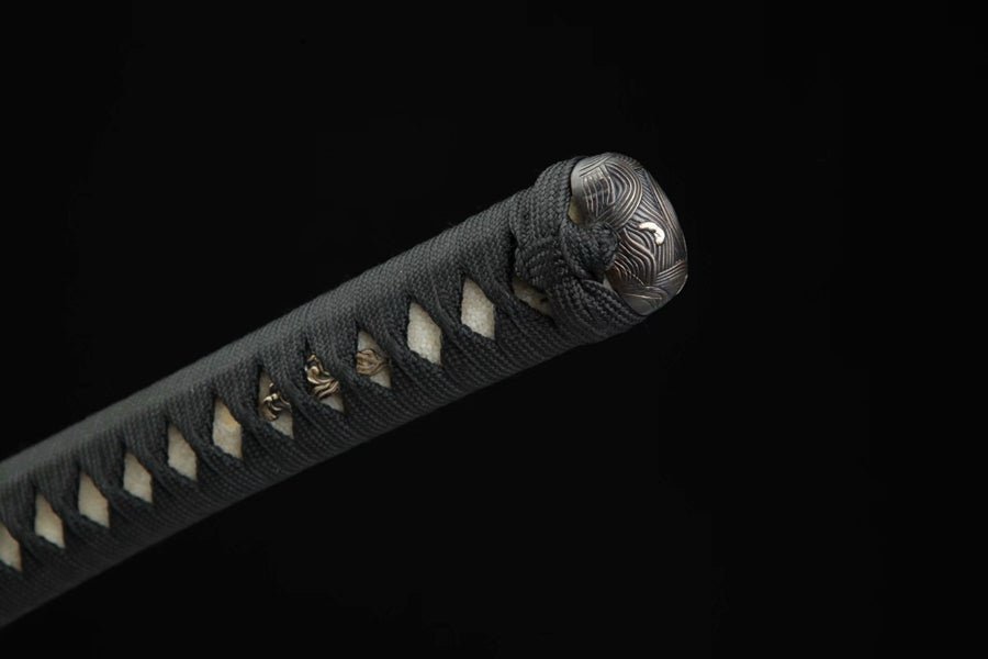 Katana Heronsbill Flame Grain Damascus Steel Clay Tempered 火花 | KatanaSwordArt Katana For Sale 2025