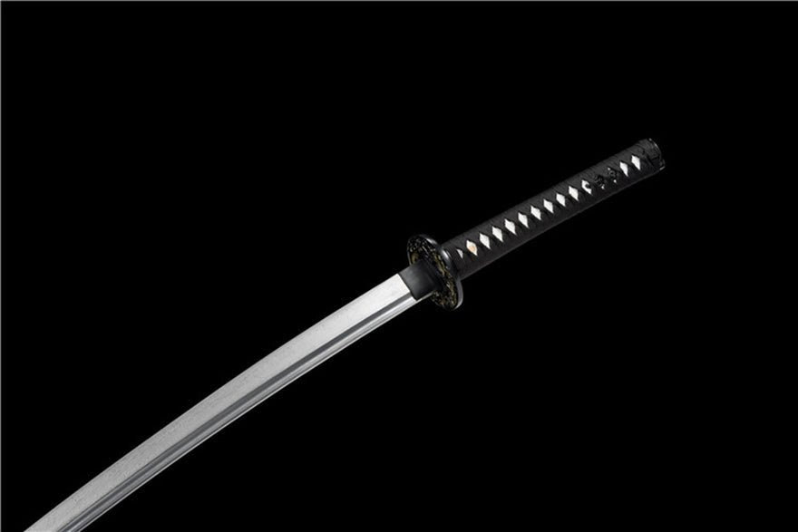 Katana Huanying Damascus Folded Black Saya 幻影 | KatanaSwordArt Katana For Sale 2025