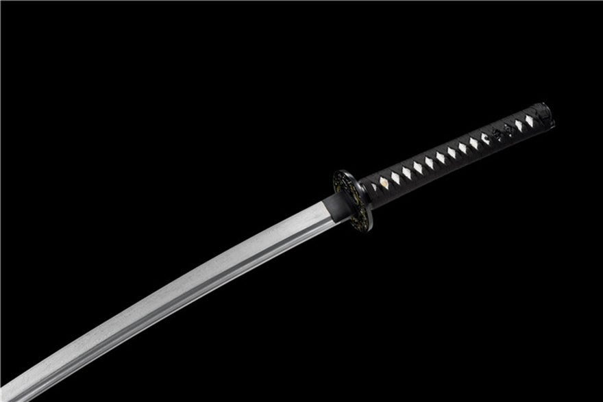 Katana Huanying Damascus Folded Black Saya 幻影 | KatanaSwordArt Katana For Sale 2025