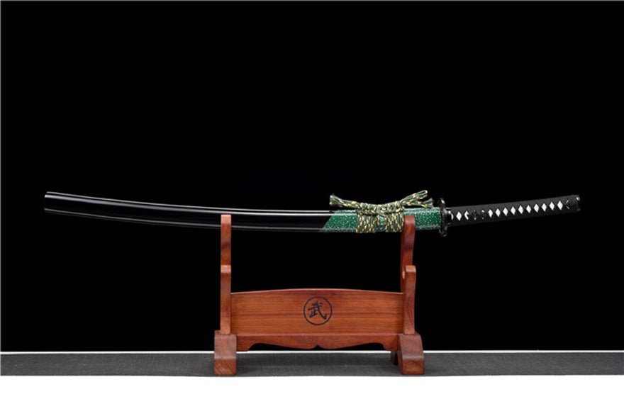 Katana Huanying Damascus Folded Black Saya 幻影 | KatanaSwordArt Katana For Sale 2025