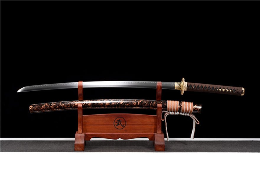 Katana Jialuo T10 Clay Tempered Red Saya 伽羅 | KatanaSwordArt Katana For Sale 2025