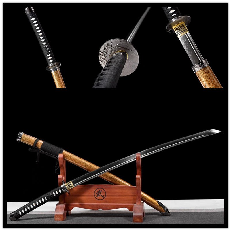 Katana Jinlan T10 Clay Tempered Orange Saya 金蘭 | KatanaSwordArt Katana For Sale 2025