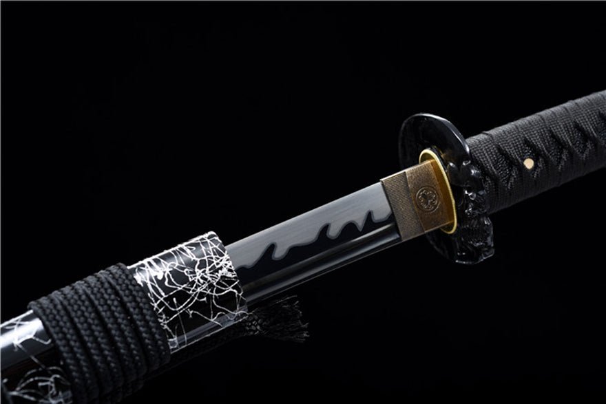 Katana LangRen Manganese Steel Black Blade 浪人 | KatanaSwordArt Katana For Sale