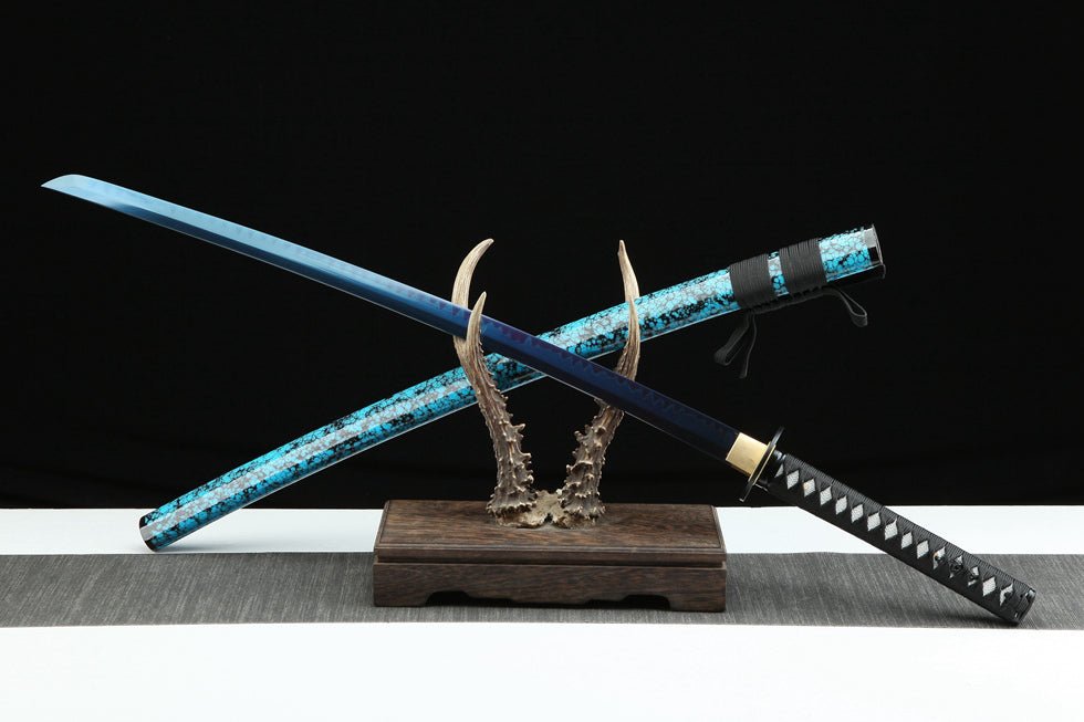 Katana Lanyuan T10 Clay Tempered Blue Blade 藍鳶 | KatanaSwordArt Katana For Sale 2025