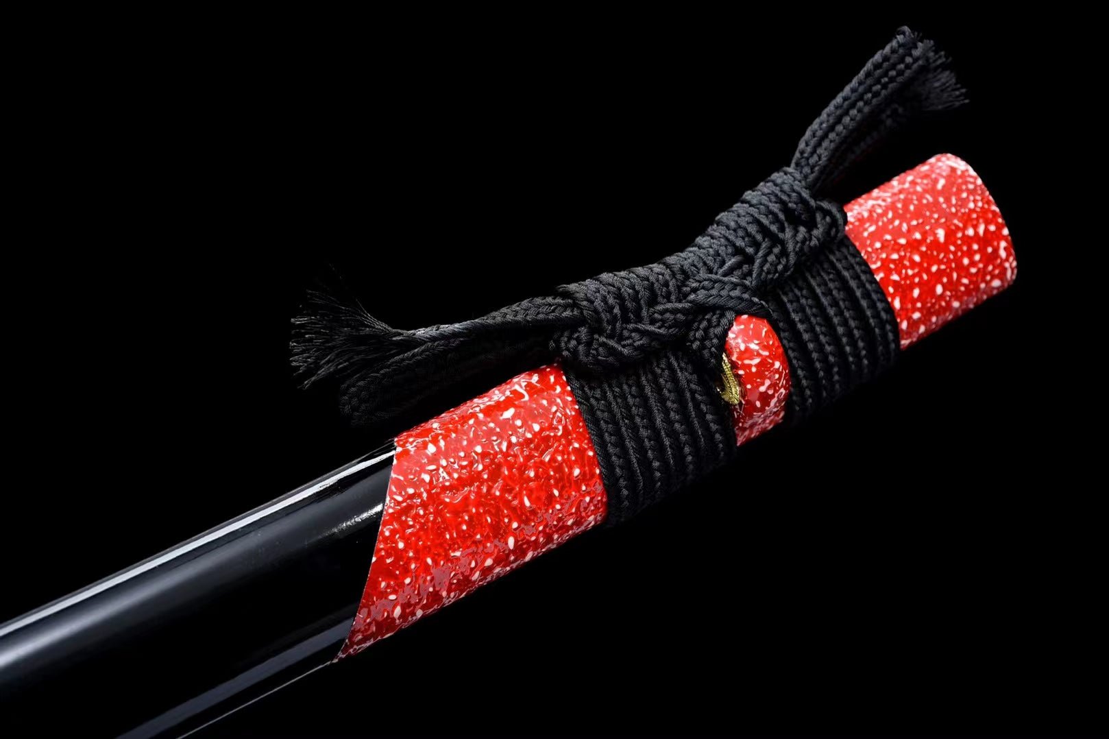 Katana Lianyu Damascus Steel Clay Tempered Dark Red Blade 獄龍 | KatanaSwordArt Katana For Sale 2025