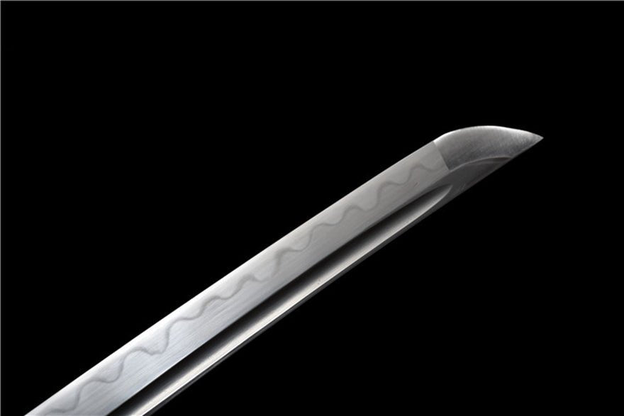 Katana Longmen Damascus Folded Clay Tempered Black Saya 龍門 | KatanaSwordArt Katana For Sale 2025