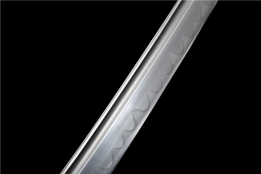 Katana Longmen Damascus Folded Clay Tempered Black Saya 龍門 | KatanaSwordArt Katana For Sale 2025