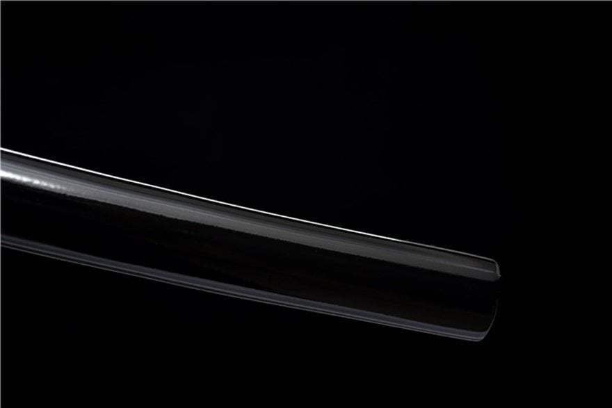 Katana Longmen Damascus Folded Clay Tempered Black Saya 龍門 | KatanaSwordArt Katana For Sale 2025