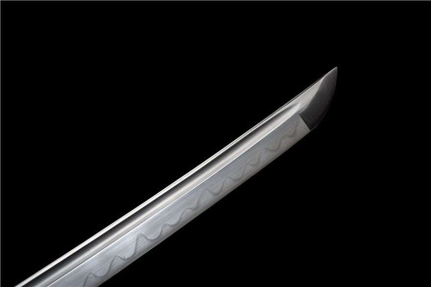 Katana Longmen Damascus Folded Clay Tempered Black Saya 龍門 | KatanaSwordArt Katana For Sale 2025