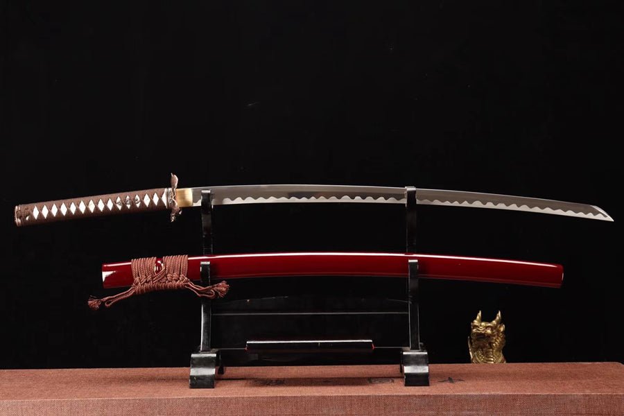 Katana Kenshin Reverse Blade Manganese Steel Red Saya 逆刃 | KatanaSwordArt Katana For Sale 2025