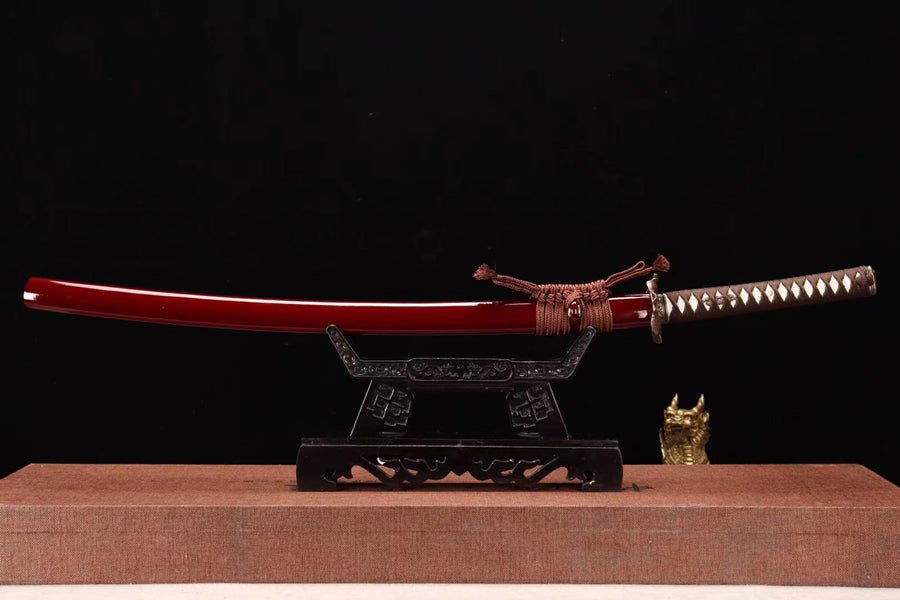 Katana Kenshin Reverse Blade Manganese Steel Red Saya 逆刃 | KatanaSwordArt Katana For Sale 2025