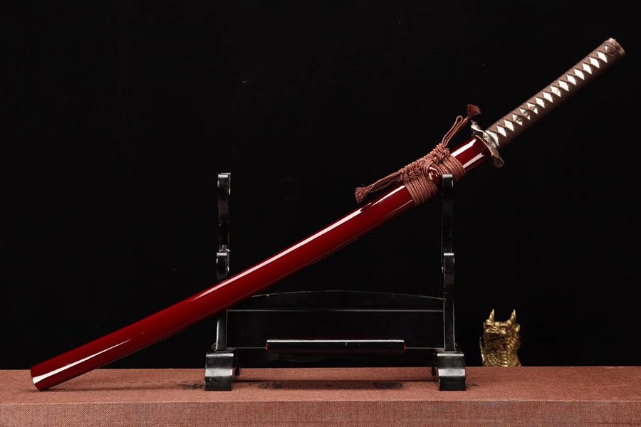 Katana Kenshin Reverse Blade Manganese Steel Red Saya 逆刃 | KatanaSwordArt Katana For Sale 2025