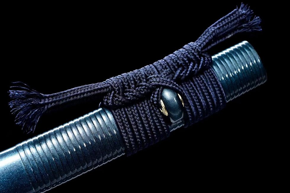 Katana Maple Leaf Damascus Folded Blue Blade 楓葉 | KatanaSwordArt Katana For Sale 2025