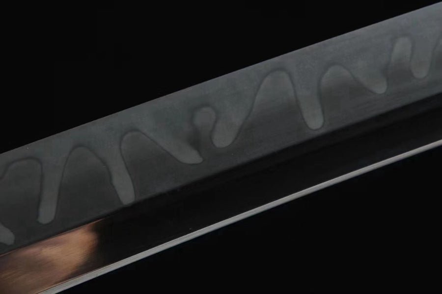 Katana Meishao T10 Clay Tempered Silver Tsuba 梅梢 | KatanaSwordArt Katana For Sale 2025